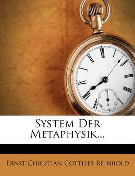 portada System Der Metaphysik... (in German)