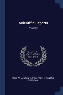 portada Scientific Reports; Volume 3 (en Inglés)