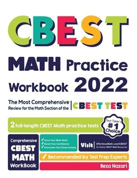 portada CBEST Math Practice Workbook: The Most Comprehensive Review for the Math Section of the CBEST Test (en Inglés)