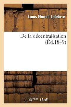 portada de la Décentralisation (in French)