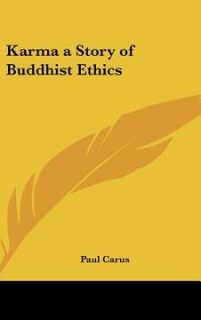 portada karma a story of buddhist ethics (en Inglés)