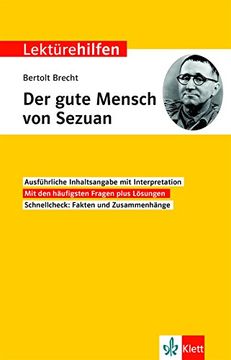 portada Klett Lektürehilfen Bertolt Brecht, der Gute Mensch von Sezuan: Interpretationshilfe für Oberstufe und Abitur (en Alemán)