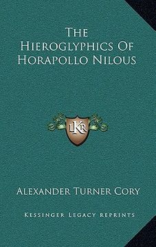 portada the hieroglyphics of horapollo nilous (in English)
