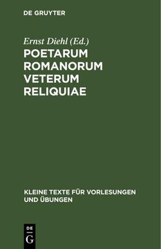portada Poetarum Romanorum Veterum Reliquiae (in German)