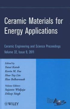 portada Ceramic Materials for Energy Applications, Volume 32, Issue 9 (en Inglés)