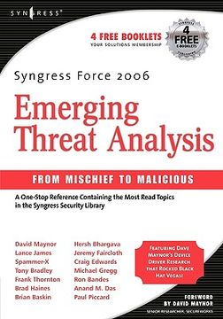 portada syngress force emerging threat analysis: from mischief to malicious (in English)
