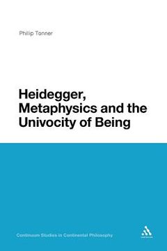 portada heidegger, metaphysics and the univocity of being