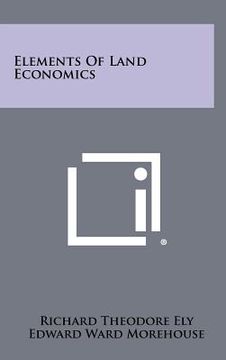 portada elements of land economics (en Inglés)