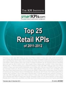 portada Top 25 Retail KPIs of 2011-2012 (en Inglés)