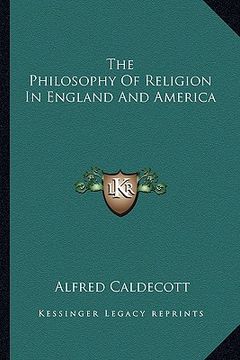 portada the philosophy of religion in england and america (en Inglés)