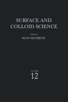 portada Surface and Colloid Science (en Inglés)