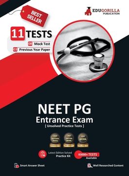 portada NEET PG Entrance Exam Preparation Book 2023 - 8 Mock Tests and 3 Previous Year Papers (3300 Unsolved Objective Questions) with Free Access To Online T (en Inglés)