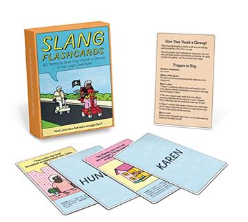 portada Knock Knock Slang Flashcards Deck, 40 Terms to Give Your Vocab a Glowup (en Inglés)