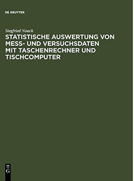 portada Statistische Auswertung von Mess- und Versuchsdaten mit Taschenrechner und Tischcomputer (in German)