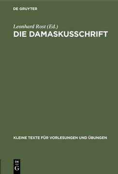 portada Die Damaskusschrift (en Alemán)
