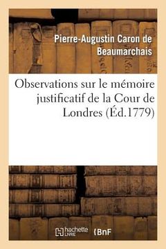 portada Observations Sur Le Mémoire Justificatif de la Cour de Londres