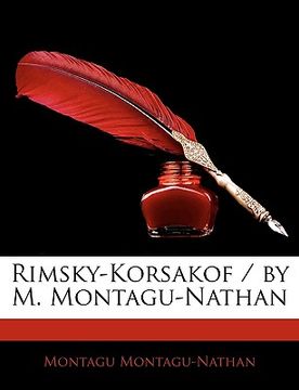 portada Rimsky-korsakof / By M. Montagu-nathan (en Inglés)