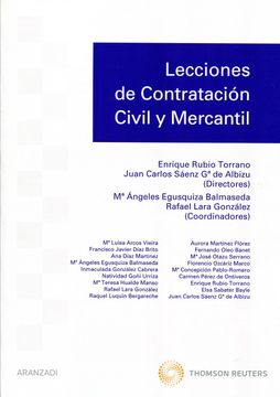 portada Lecciones de Contratación Civil y Mercantil (Manuales)