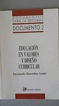 portada Educacion en Valores y Diseño Curricular (3ª Ed. )