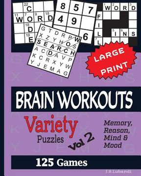 portada Brain Workouts (Variety) Puzzles Vol 2 (en Inglés)