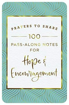 portada Prayers to Share: 100 Pass-Along Notes for Hope & Encouragement (en Inglés)