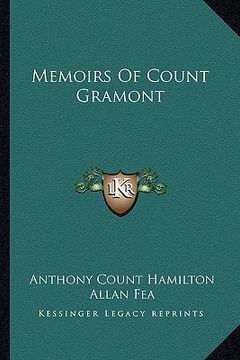 portada memoirs of count gramont (en Inglés)
