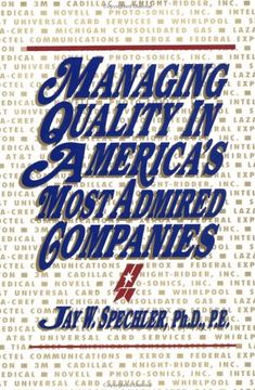 portada Managing Quality in America's Most Admired Companies 