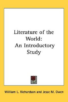 portada literature of the world: an introductory study (en Inglés)