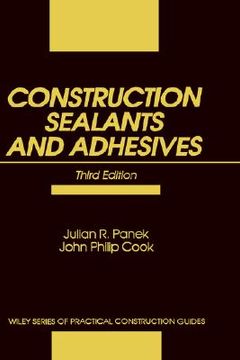 portada construction sealants and adhesives (en Inglés)