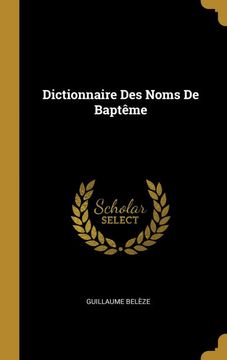 portada Dictionnaire des Noms de Baptême 