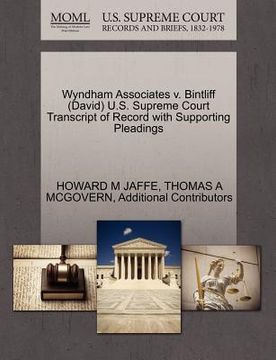 portada wyndham associates v. bintliff (david) u.s. supreme court transcript of record with supporting pleadings (en Inglés)