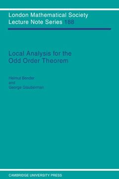 portada Local Analysis for the odd Order Theorem Paperback (London Mathematical Society Lecture Note Series) (en Inglés)
