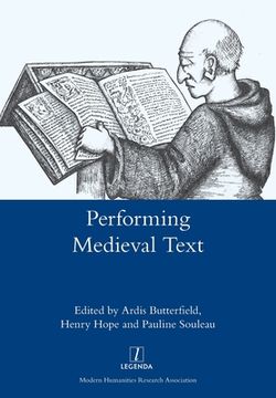 portada Performing Medieval Text (en Inglés)