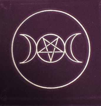 portada Tapis violet 80 x 80 cm - symbole païen