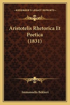 portada Aristotelis Rhetorica Et Poetica (1831)