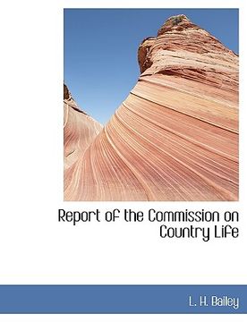 portada report of the commission on country life (en Inglés)