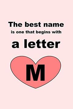 portada The Best Name is one That Begins With a Letter m (en Inglés)