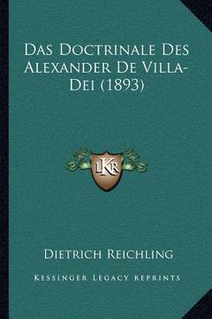 portada Das Doctrinale Des Alexander De Villa-Dei (1893) (in German)