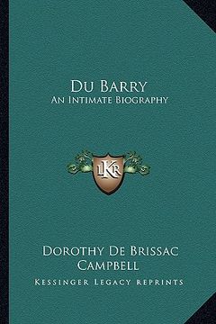 portada du barry: an intimate biography (en Inglés)