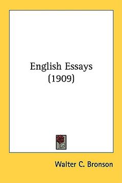 portada english essays (1909)