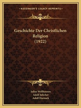 portada Geschichte Der Christlichen Religion (1922) (in German)