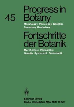 portada progress in botany / fortschritte der botanik: morphology . physiology . genetics . taxonomy . geobotany / morphologie . physiologie . genetik . syste