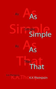 portada as simple as that (in English)