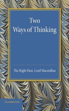 portada Two Ways of Thinking: The Rede Lecture 1934 (in English)