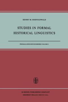 portada Studies in Formal Historical Linguistics (en Inglés)