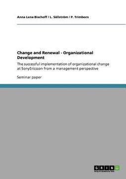portada change and renewal - organizational development (in English)