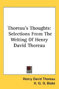 portada thoreau's thoughts: selections from the writing of henry david thoreau