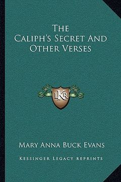 portada the caliph's secret and other verses (in English)