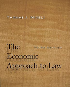 portada The Economic Approach to Law, Third Edition (en Inglés)