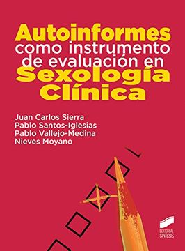 portada Autoinformes Como Instrumento de Evaluacion en Sexologia Clinica (Síntesis Educación) (in Spanish)